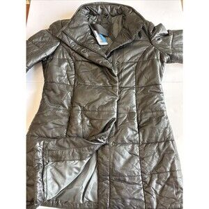 NWT Mauritius Leather Quilted Puffer Jacket, Lya Of Black, Women’s Size XL